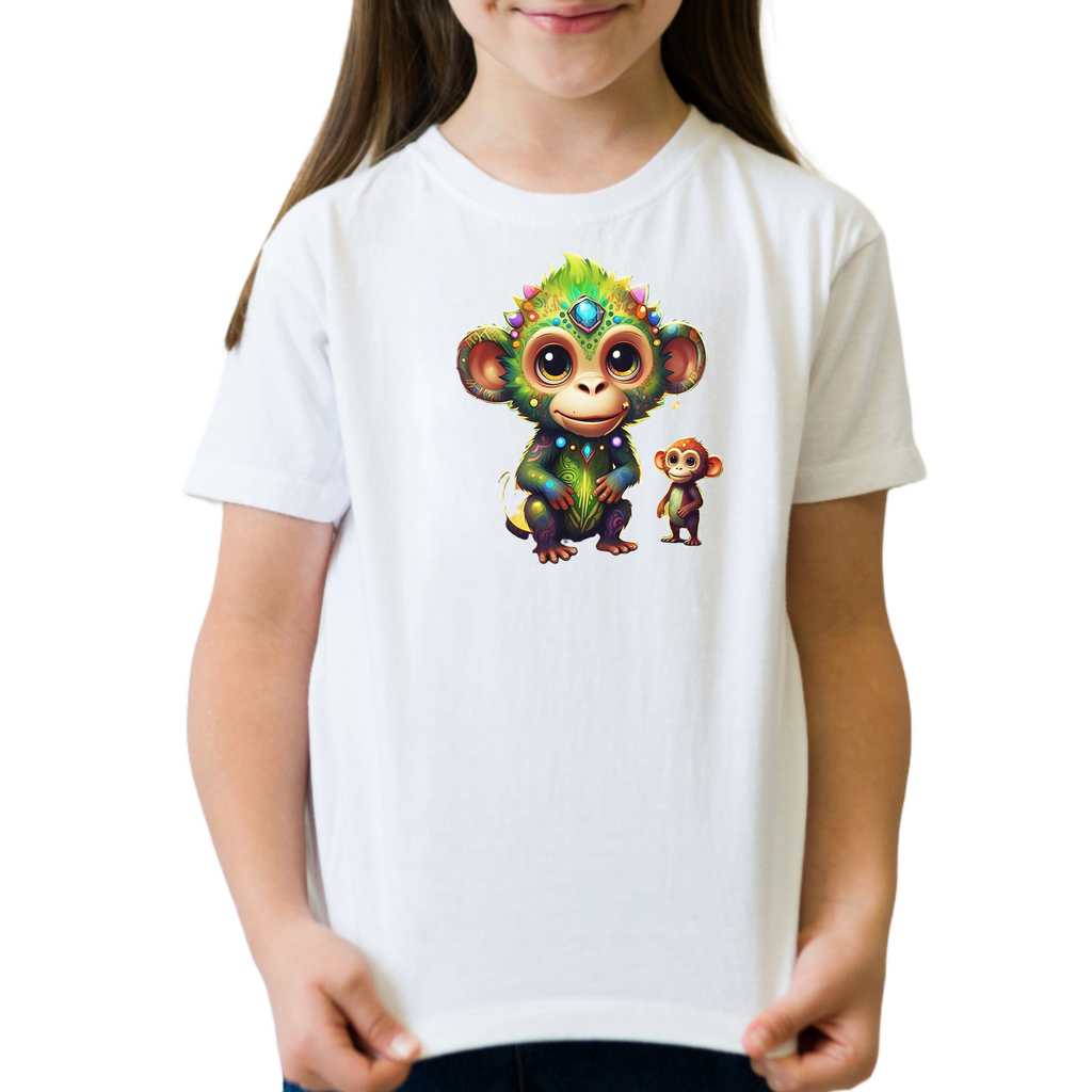 Funky Monkey 21 - Unisex Kids T-Shirt (ArtzyAi)