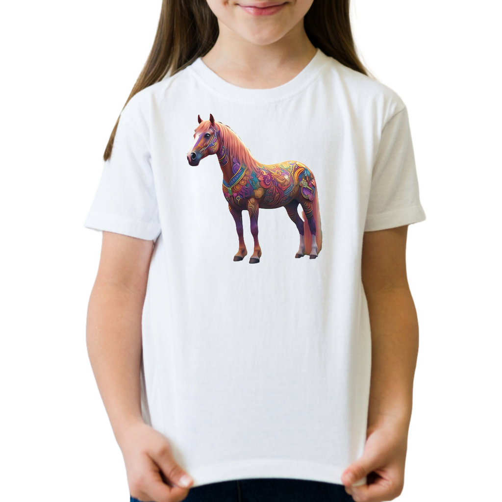 Horse Love 1 - Unisex Kids T-Shirt (ArtzyAi)