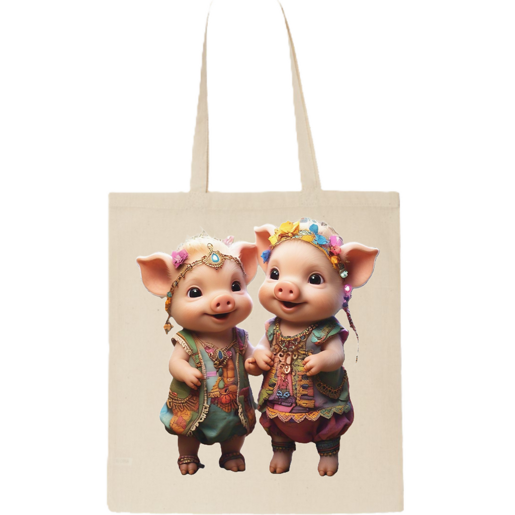 Piggy-4 Tote Bag (ArtzyAi)