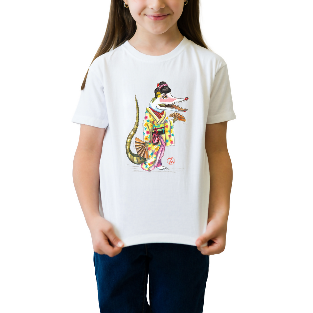 Geisha Crocodile - Kid's T-shirt - ( MoJoSA )