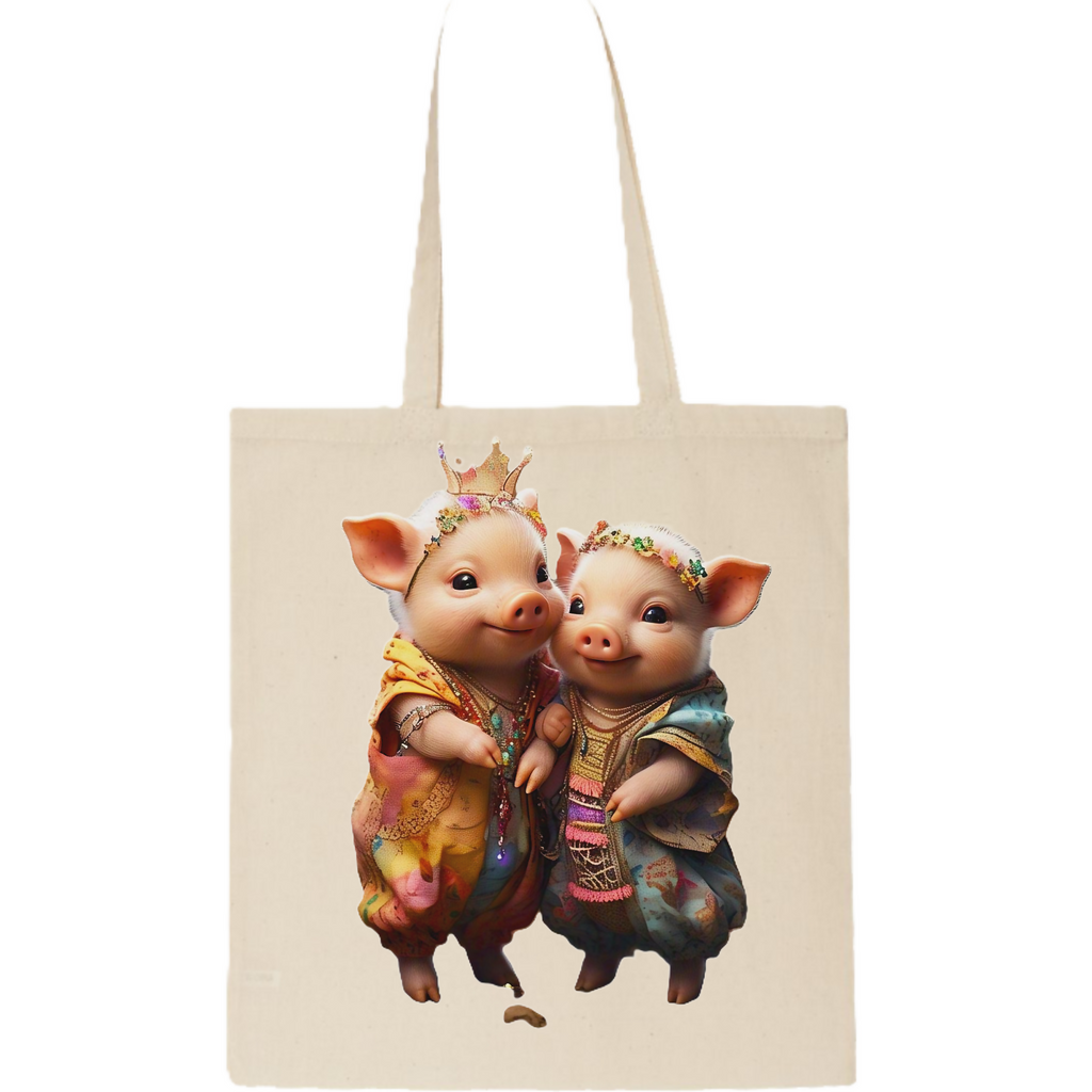 Piggy-8 Tote Bag (ArtzyAi)