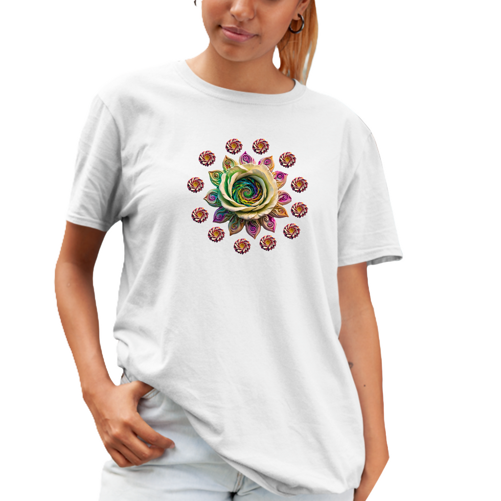 Seasonal Blooms Unisex T-Shirt (ArtzyAi)