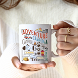 Adventure Camping Campfire Hiking Coffee mug