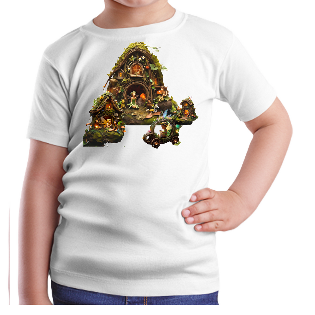 Fairy Village 4 - Unisex Kids T-Shirt (ArtzyAi)