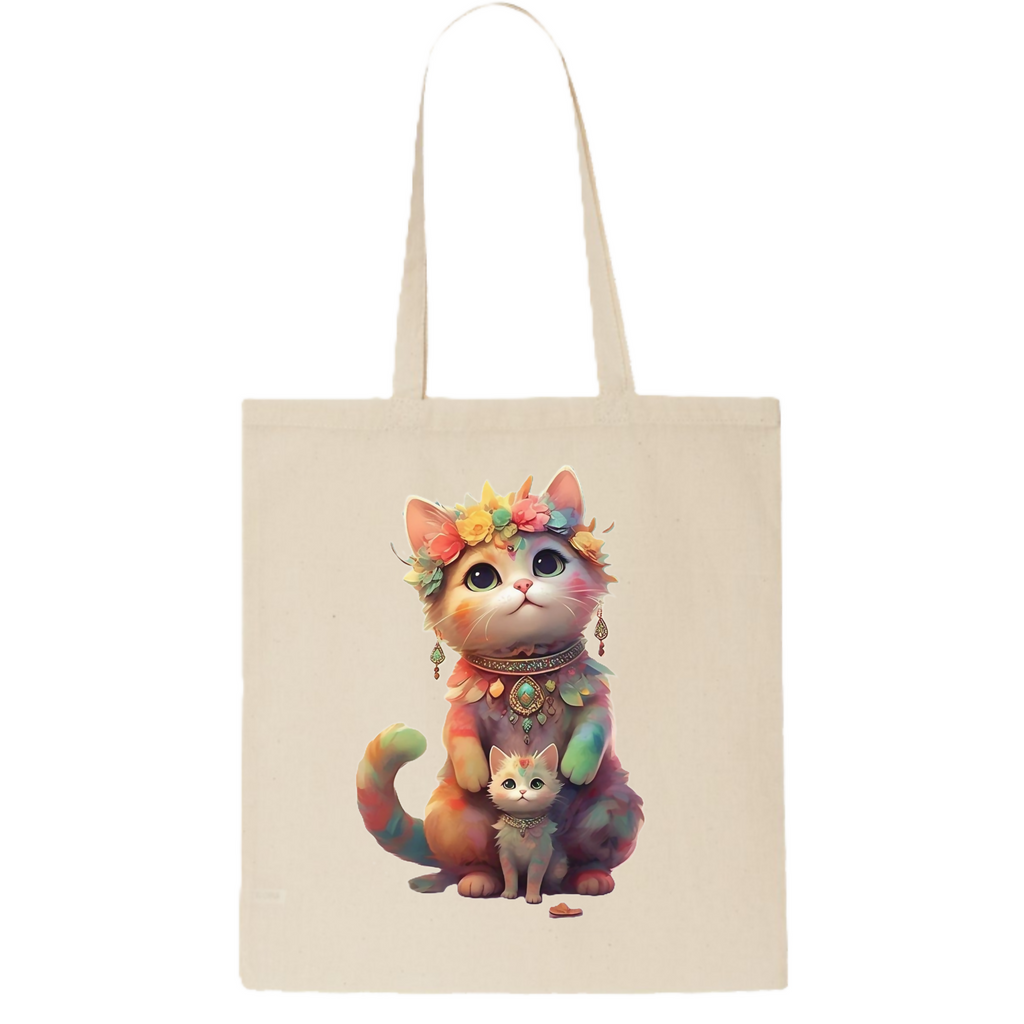 Kitty-4 Tote Bag (ArtzyAi)