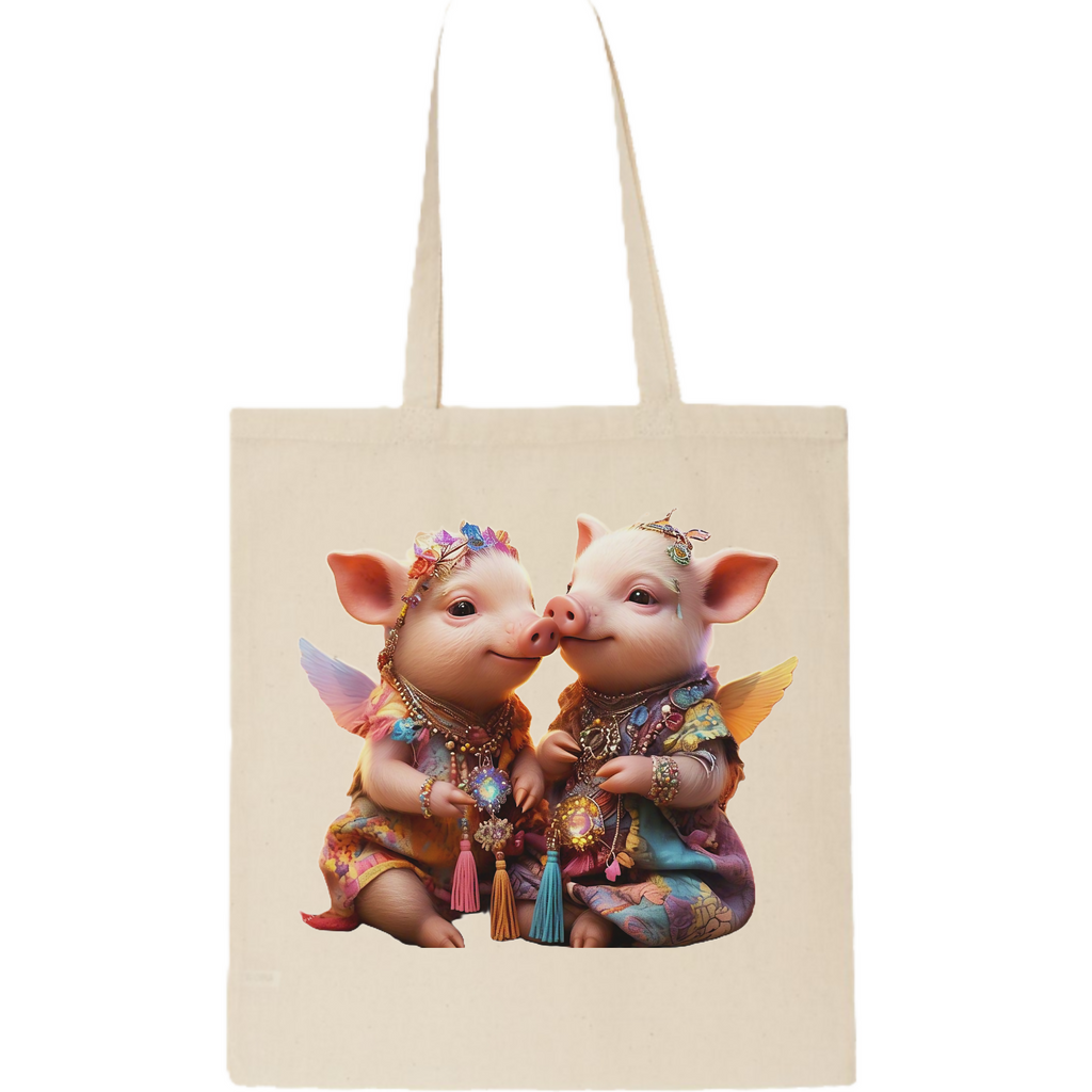 Piggy-6 Tote Bag (ArtzyAi)