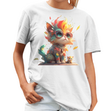 Kitty-3 Unisex T-Shirt (ArtzyAi) (3)