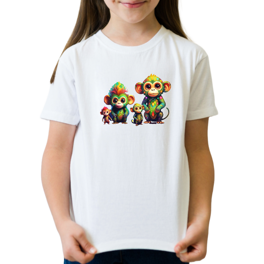 Funky Monkey & Friends 6 - Unisex Kids T-Shirt (ArtzyAi)