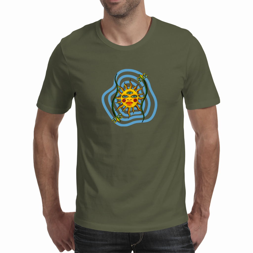 Three eyed sun (Light) - Unisex T-shirt (NovelThredds)