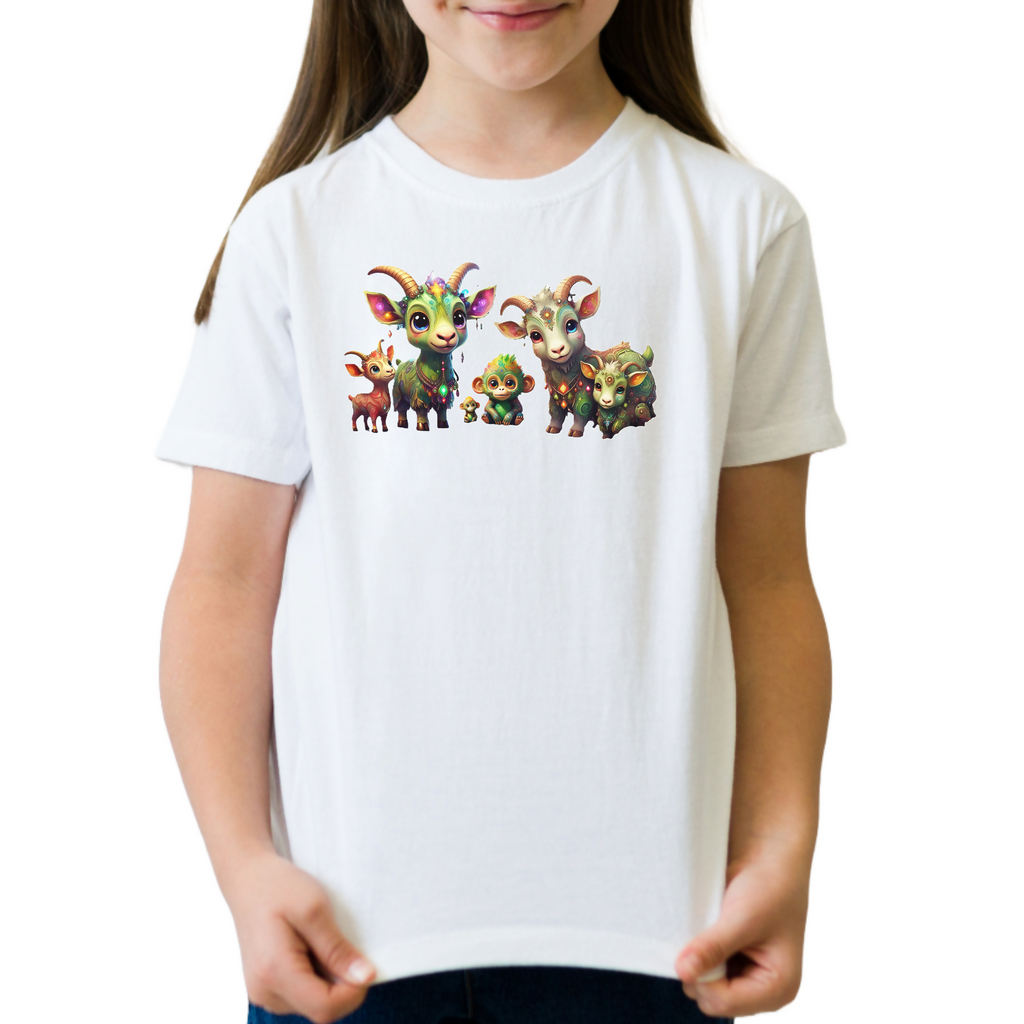 Gary Goat & Friends 9 - Unisex Kids T-Shirt (ArtzyAi)