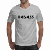 Badass-Grey Heather Mens on White