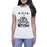 DC-3 Dakota Black - Ladies Cotton T-Shirt 1 (GeraldSmithArt)