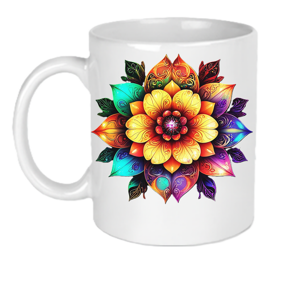 Petal 10 Ceramic Mug (ArtzyAi)