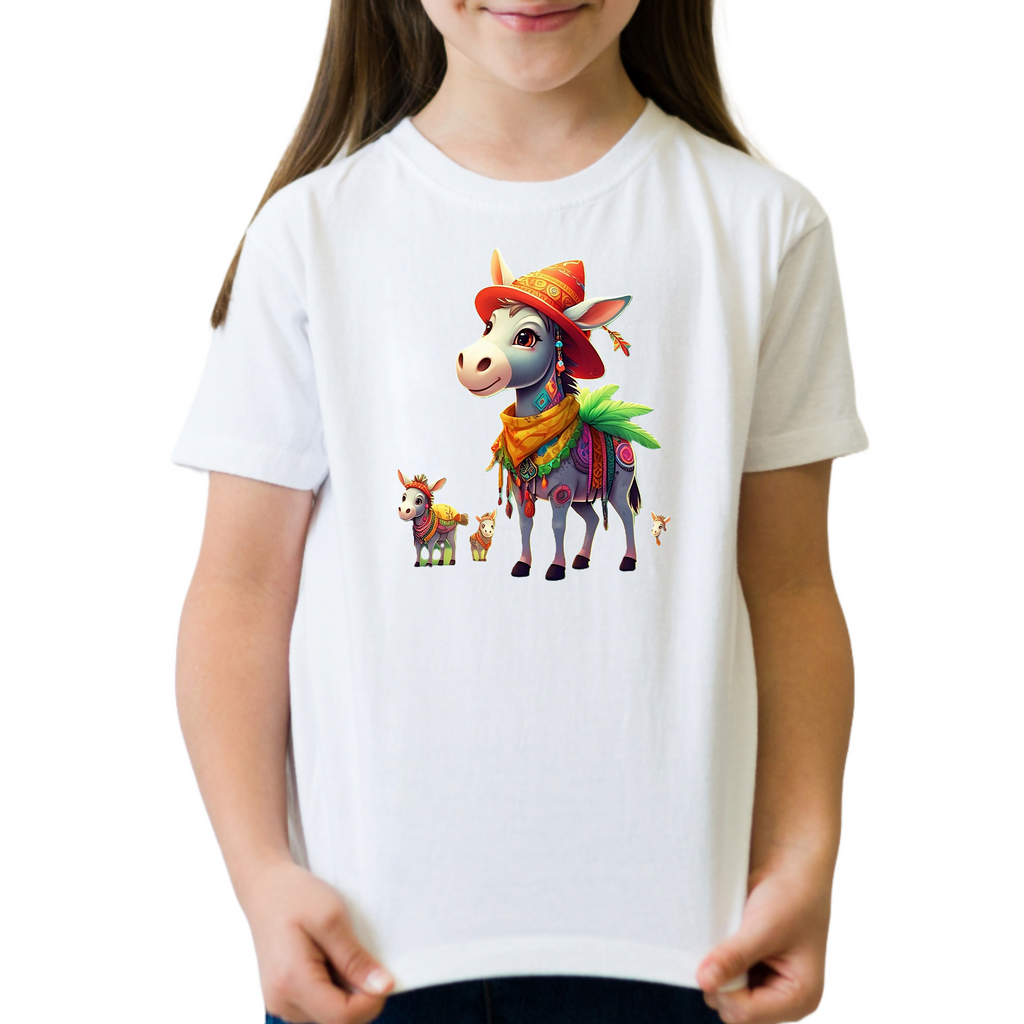 Donkey Love 11 - Unisex Kids T-Shirt (ArtzyAi)