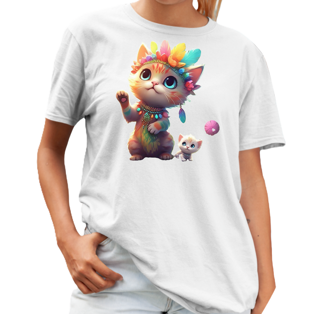 KittyCat-9 Unisex T-Shirt (ArtzyAi)