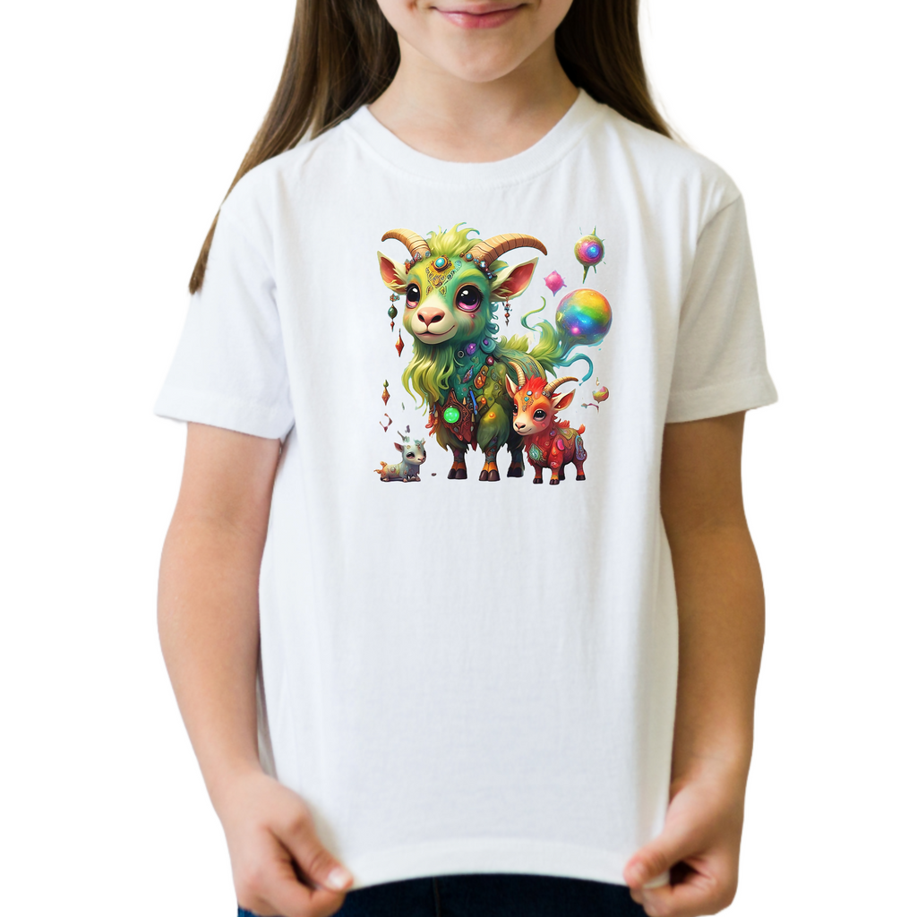 Goat Love 15 - Unisex Kids T-Shirt (ArtzyAi)