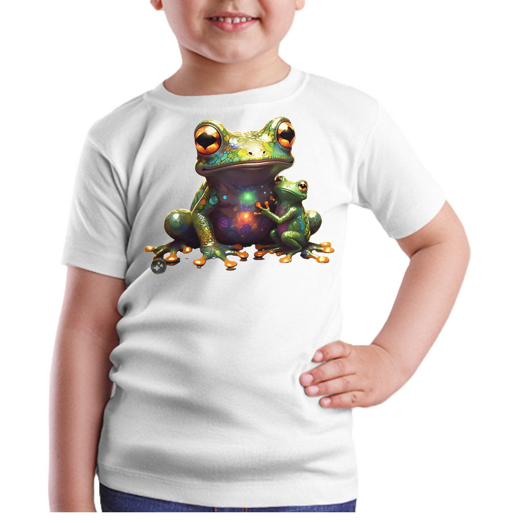 Frog-3 Kids T-Shirt (ArtzyAi)