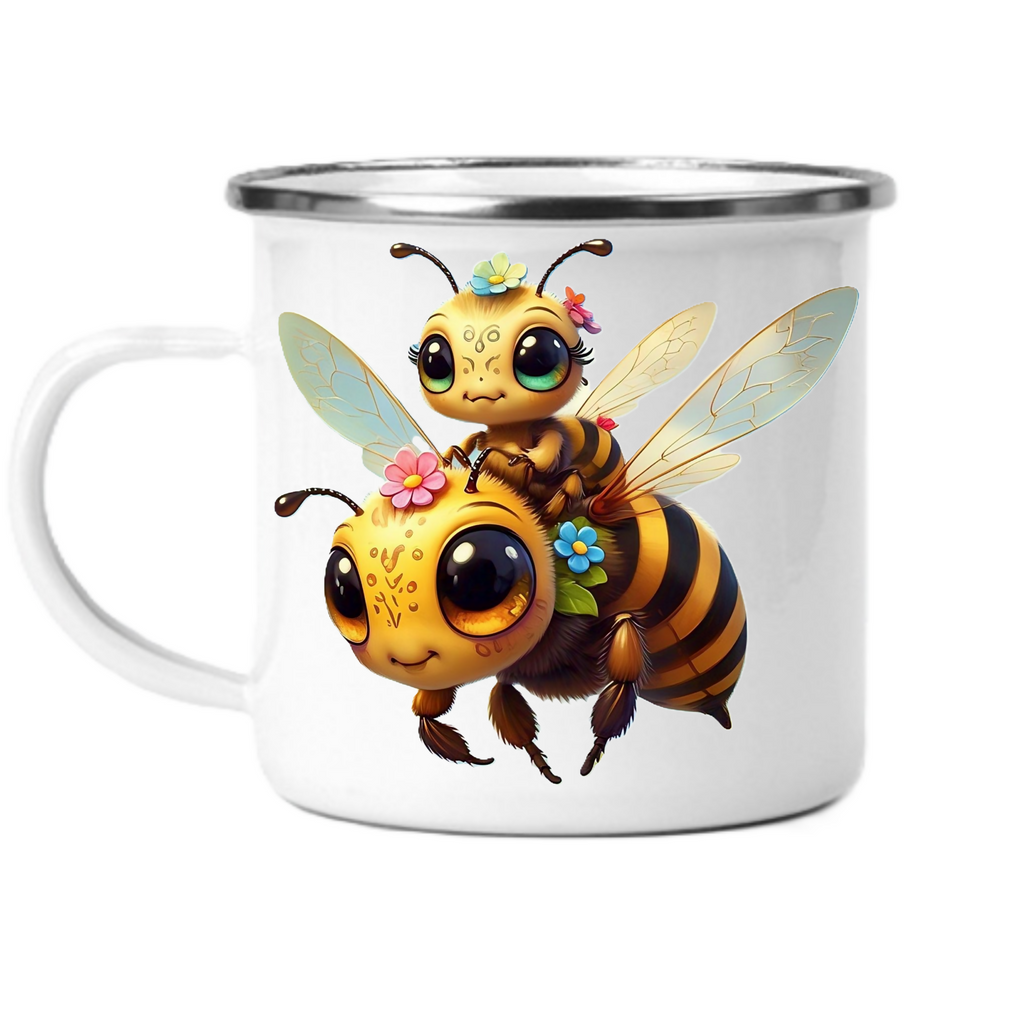 BEE-5 Enamel Mug (ArtzyAi)