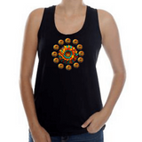 Flower D2 Ladies Black Vest (2)