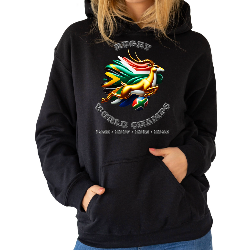 Rugby World Champions nr8 - Unisex Hoodie (Tackle and Try)