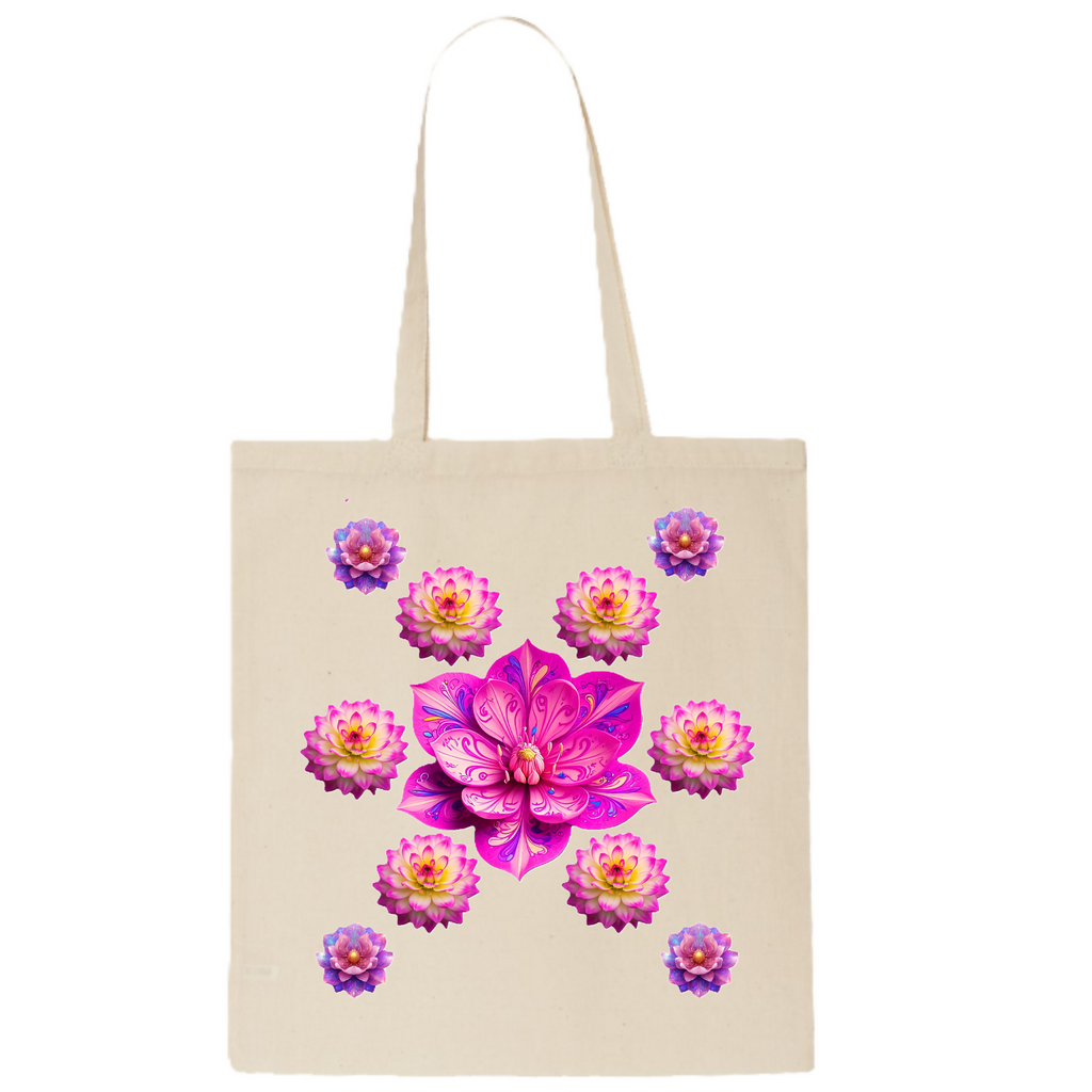 Floral Fantasies 3 -Tote Bag (ArtzyAi)