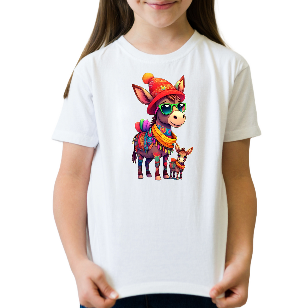 Donkey Love 12 - Unisex Kids T-Shirt (ArtzyAi)