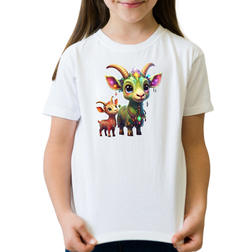 Goat Love 1 - Unisex Kids T-Shirt (ArtzyAi)