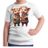 Piggy-4 Kids T-Shirt (ArtzyAi) (4)