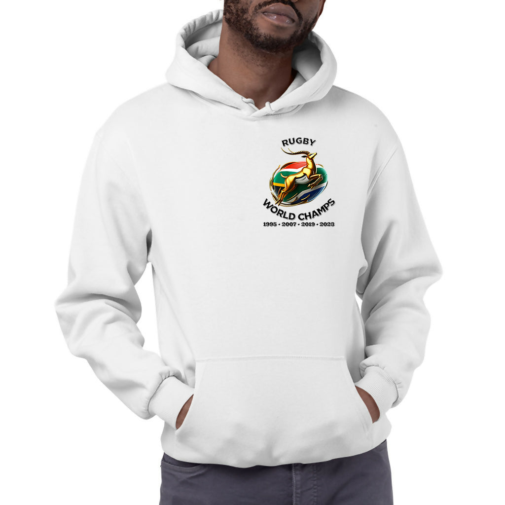 Premium Rugby Clothing World Champs nr2 Unisex Hoodie Tackle and Try F B