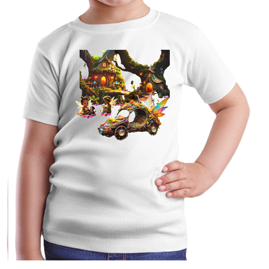 Fairy Village11 - Unisex Kids T-Shirt (ArtzyAi)