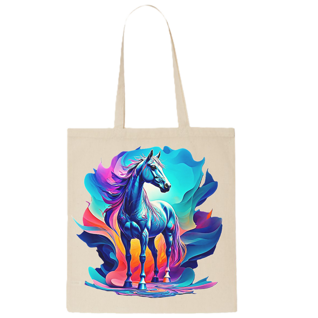 Soul of the Horse: Abstract 5 Tote Bag (ArtzyAi)