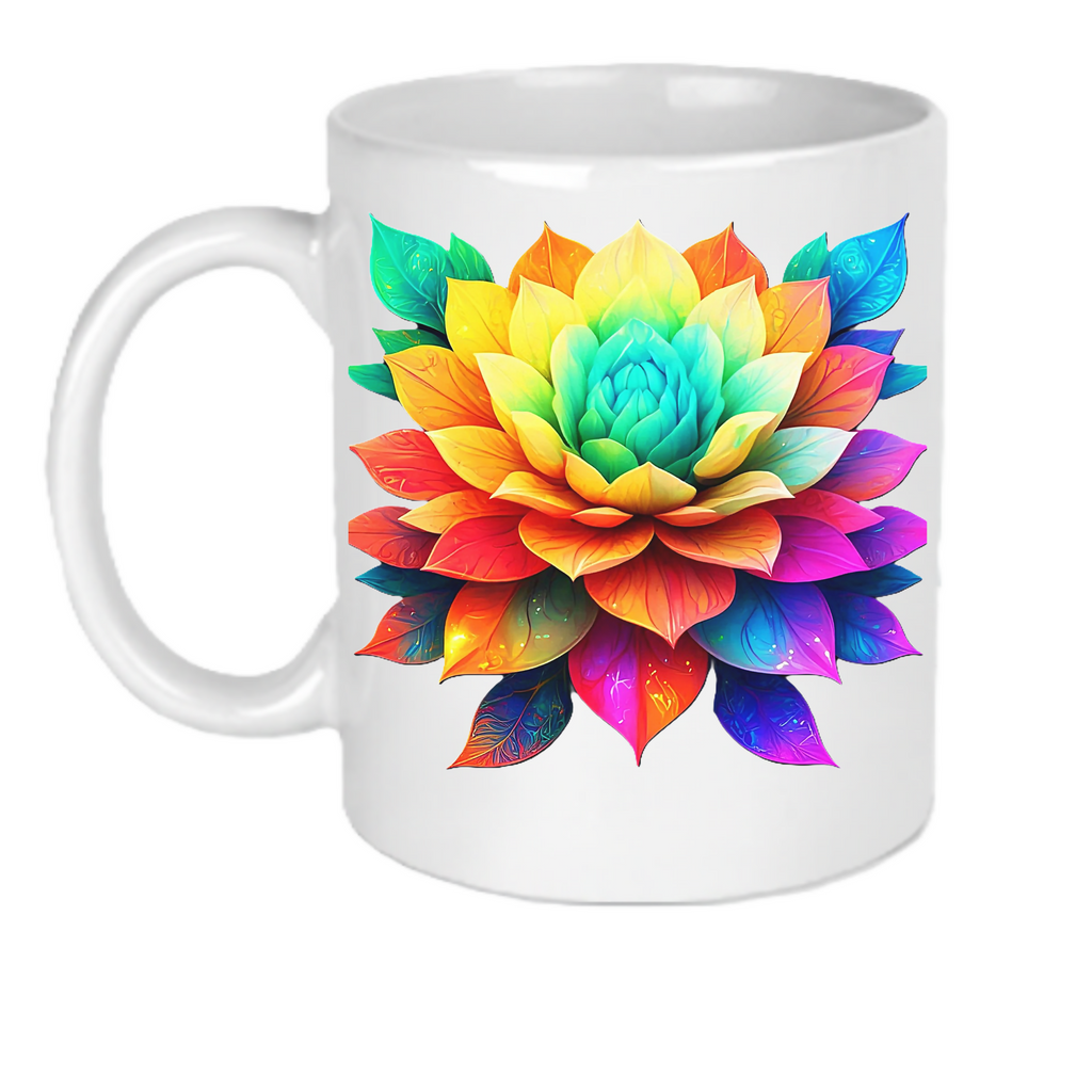 Petal 5 Ceramic Mug (ArtzyAi)