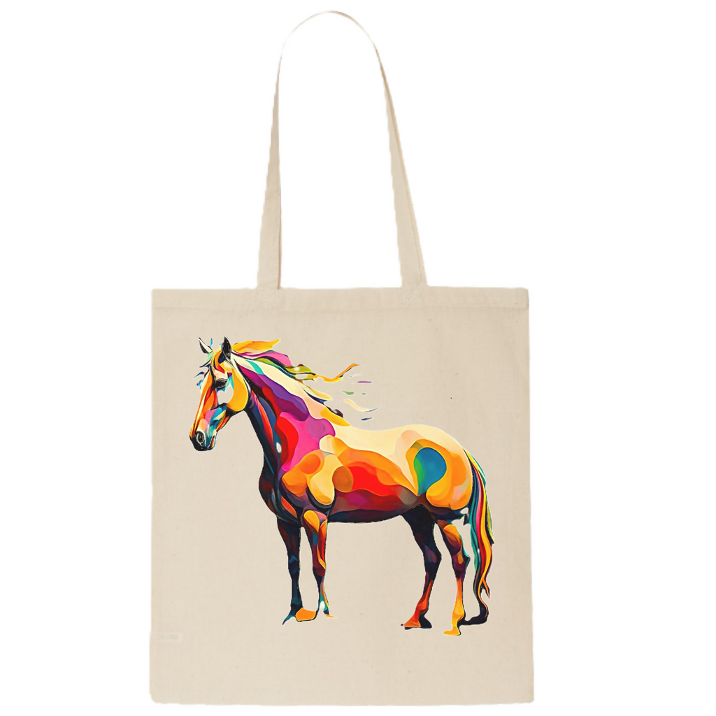 Soul of the Horse: Abstract 8 - Tote Bag (ArtzyAi)