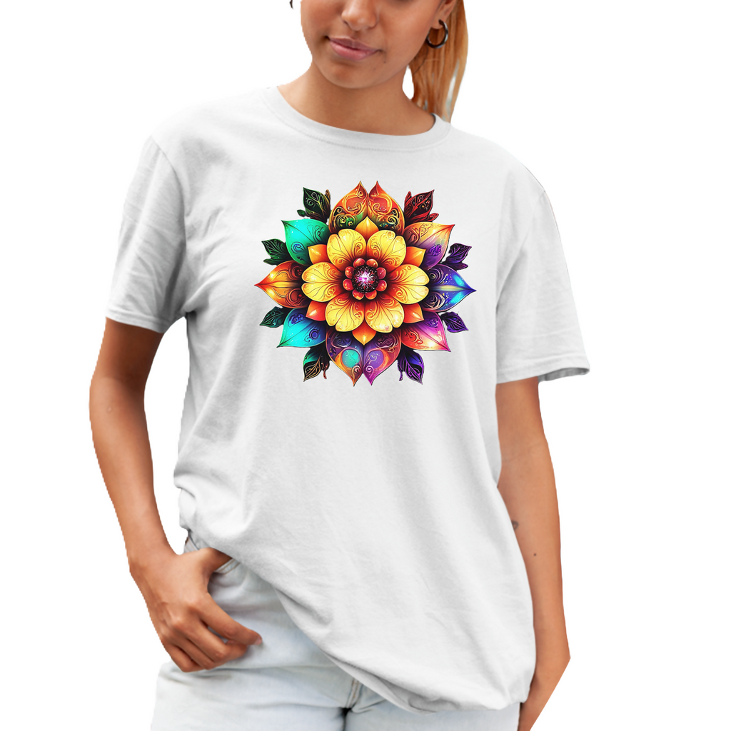 Flower Power-10 Ladies T-Shirt(ArtzyAi)