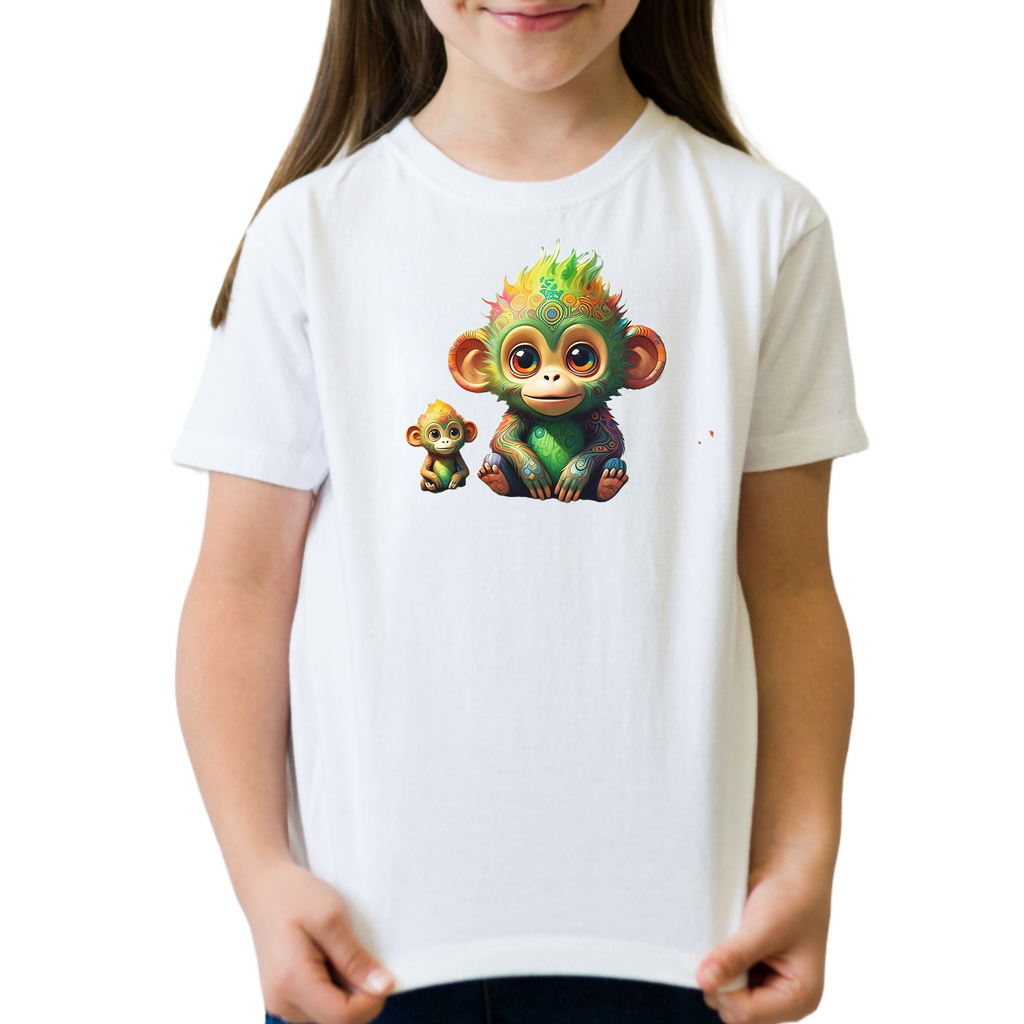 Funky Monkey 1 - Unisex Kids T-Shirt (ArtzyAi)