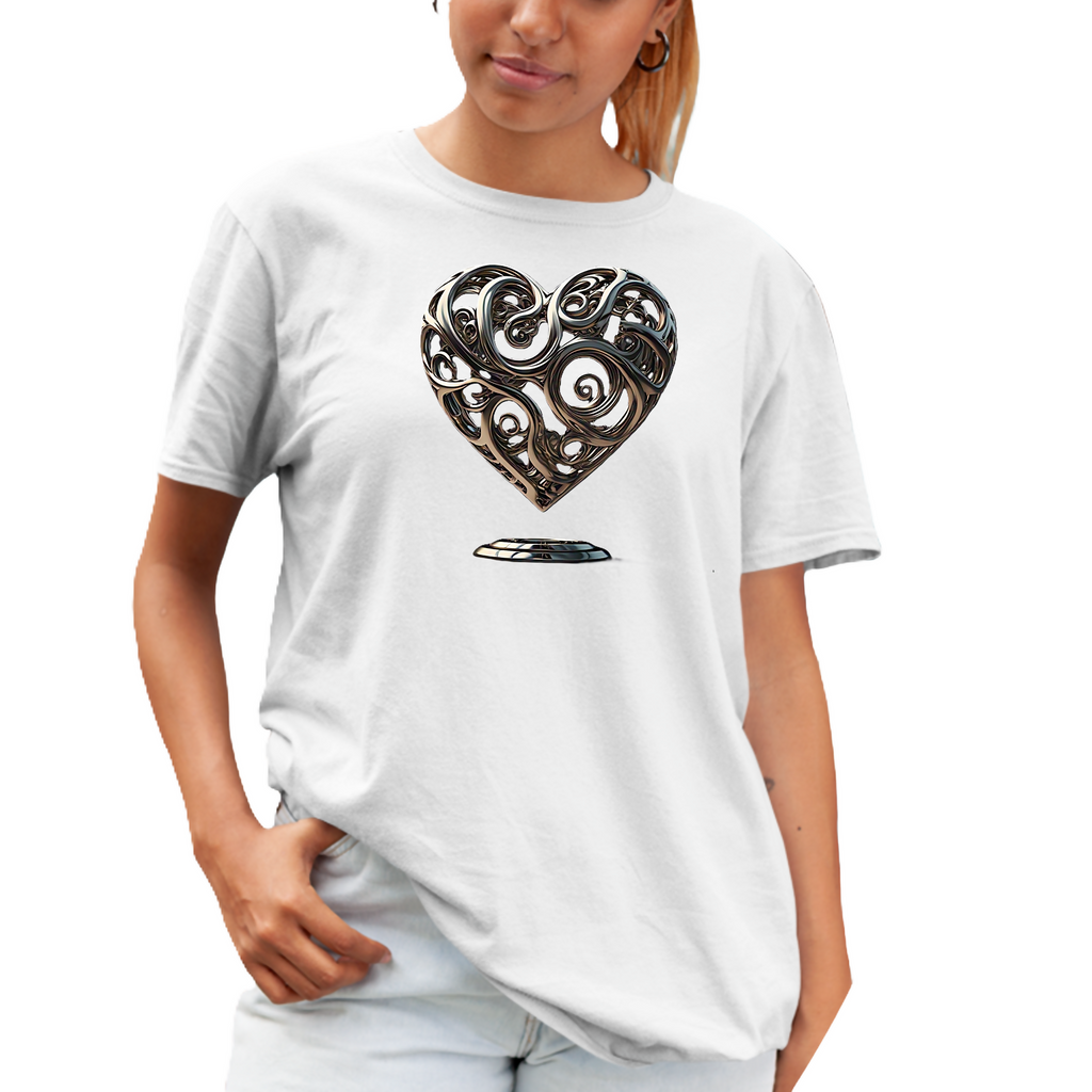 HEART OF GOLD - I Unisex T-Shirt (ArtzyAI)