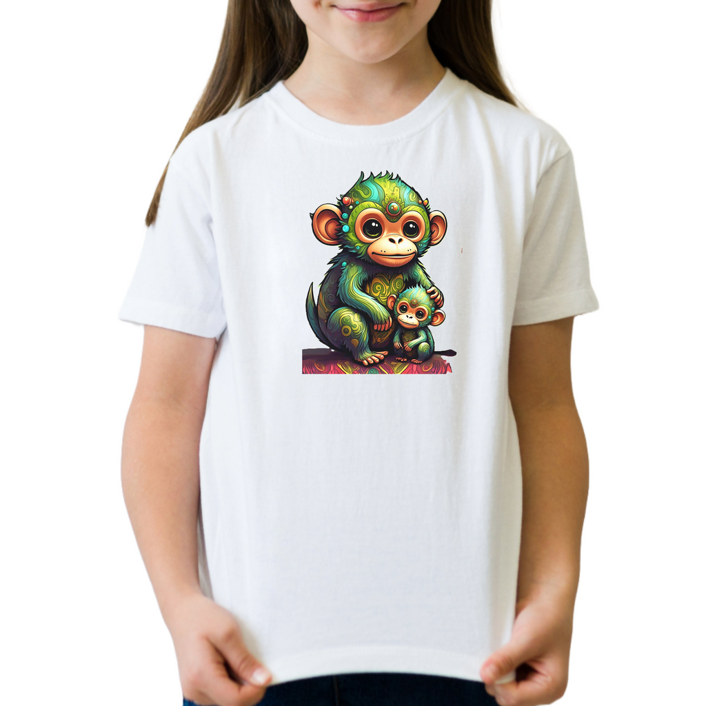 Funky Monkey 20 - Unisex Kids T-Shirt (ArtzyAi)