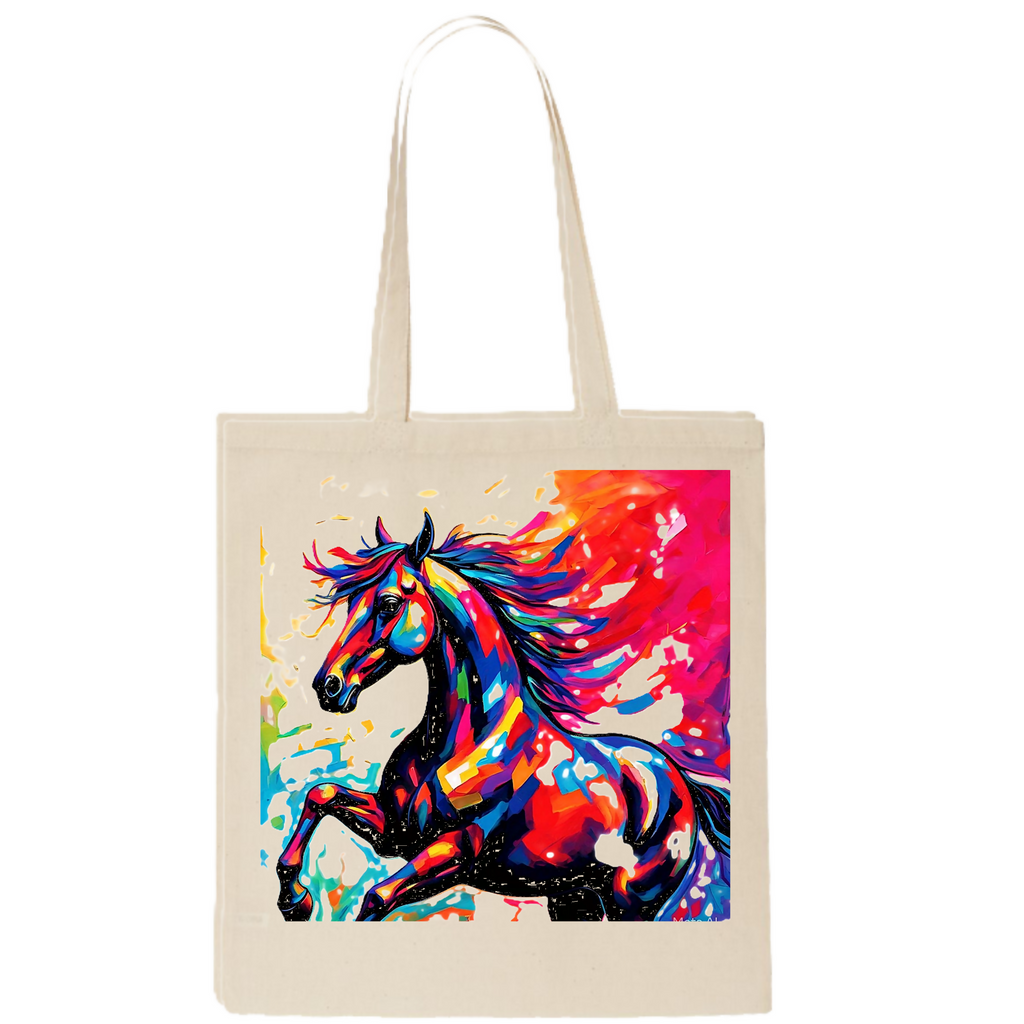 Soul of the Horse: Abstract 13 - Tote Bag (ArtzyAi)