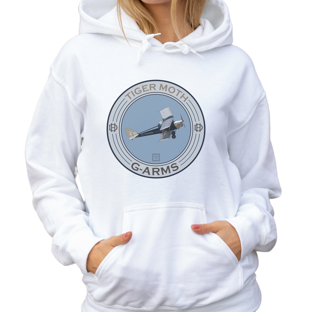 Tiger Moth G-ARMS - Unisex Hoodie 1 (GeraldSmithArt)