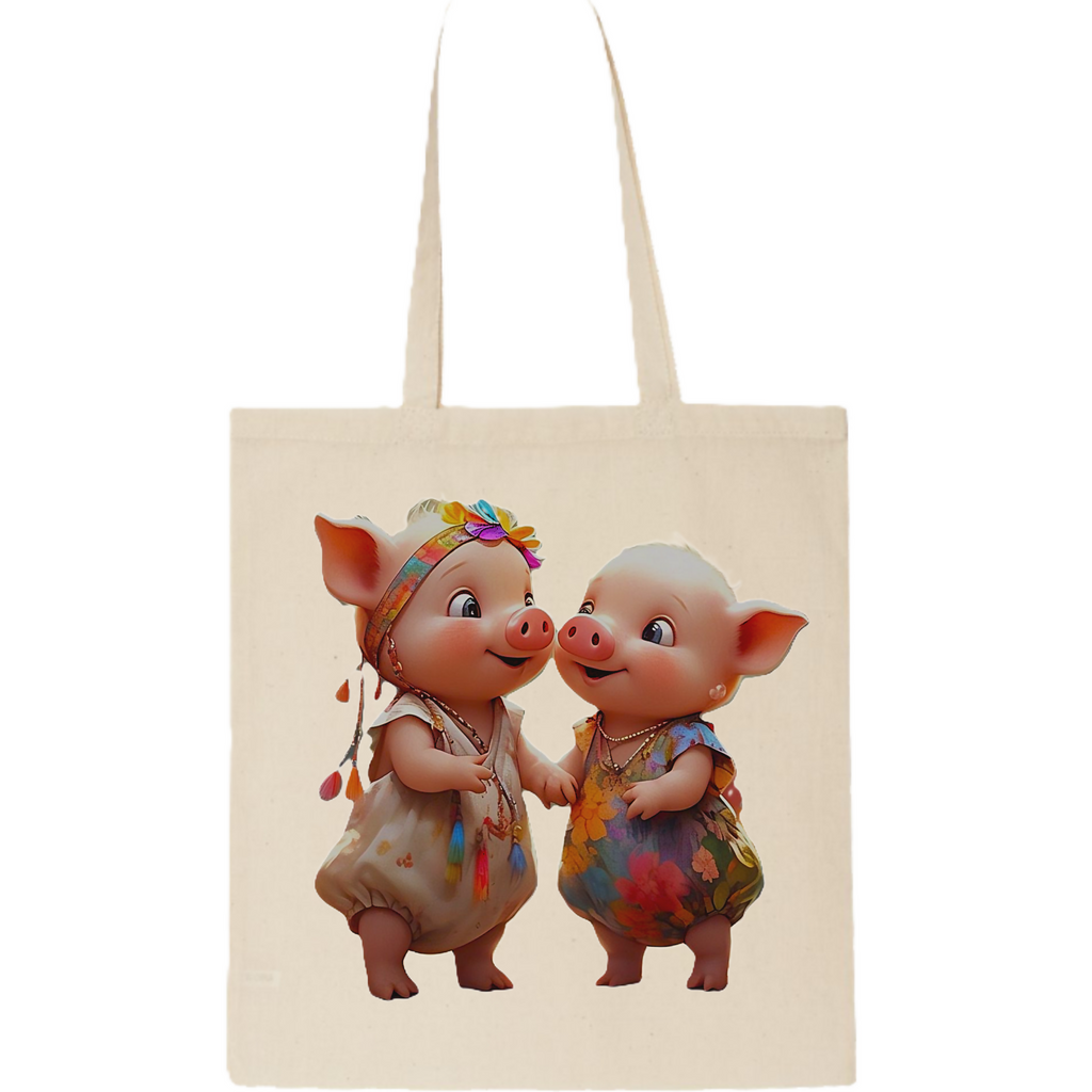 Piggy-3 Tote Bag (ArtzyAi)