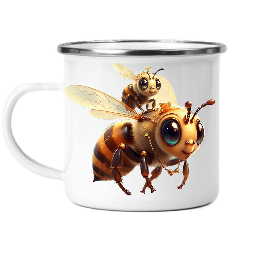 BEE-2 Enamel Mug (ArtzyAi)