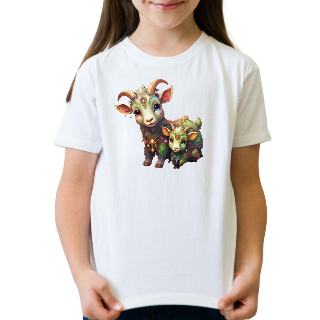 Goat Love 17 - Unisex Kids T-Shirt (ArtzyAi)