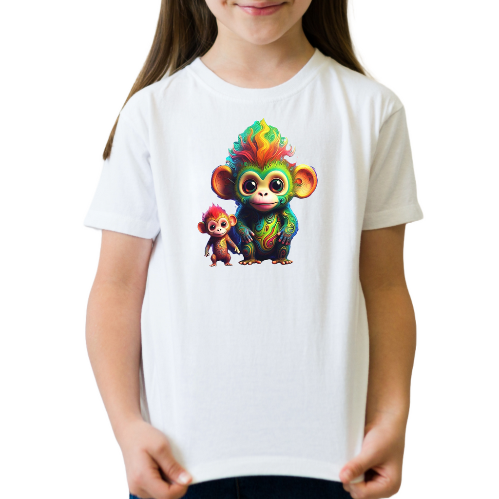 Funky Monkey 4 - Unisex Kids T-Shirt (ArtzyAi)