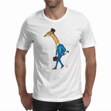 Giraffe Businessman - Men's T-shirt ( MoJoSA )