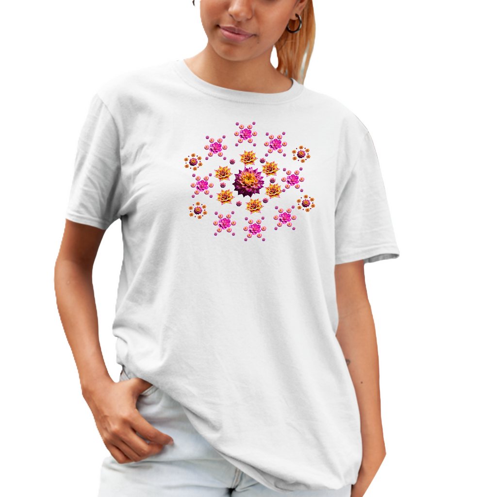 Flower Power 8-Unisex T-Shirt (ArtzyAi)