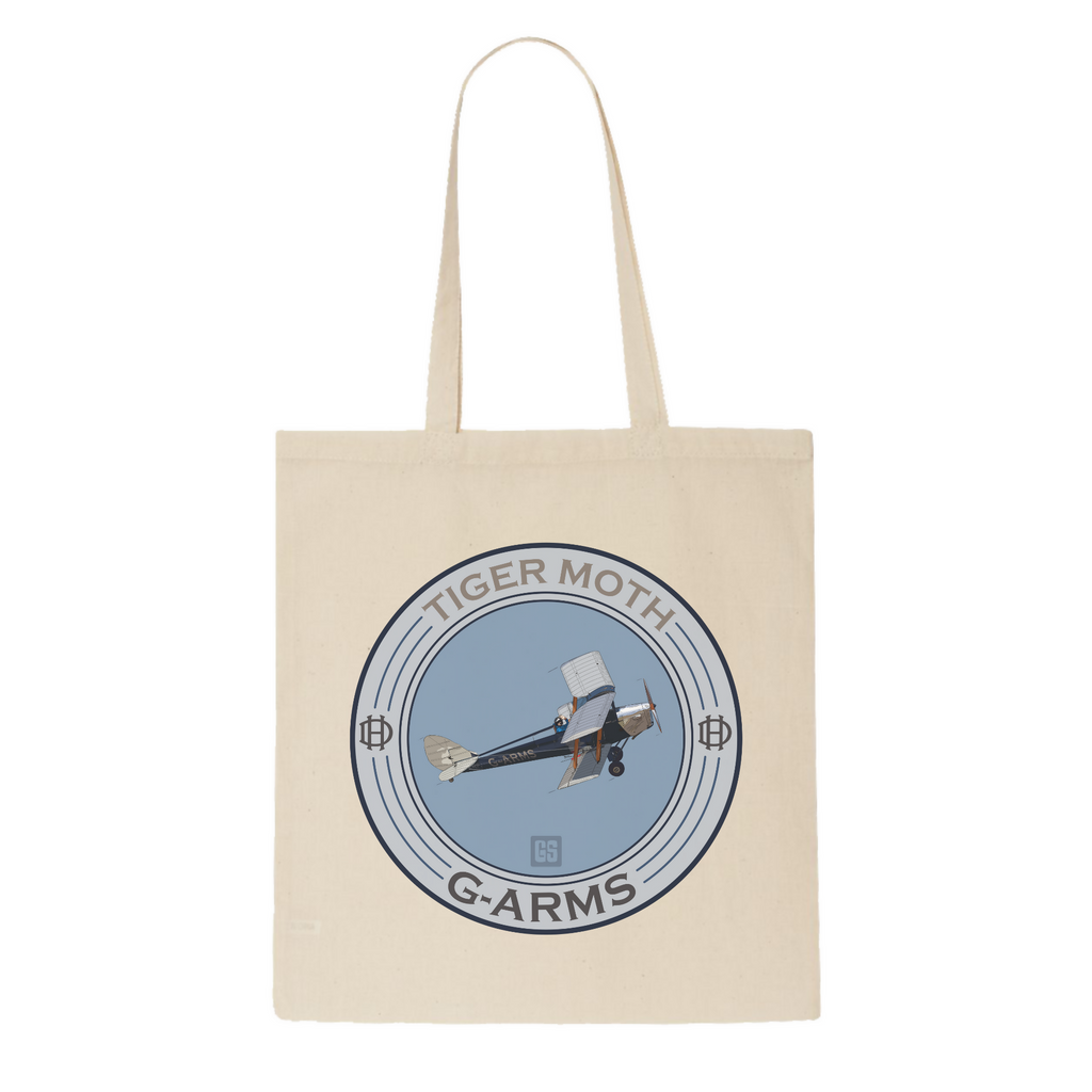 Tiger Moth G-ARMS - Tote Bag 1 (GeraldSmithArt)