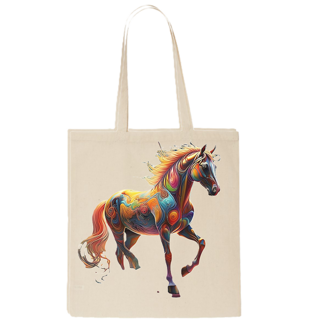 Soul of the Horse Abstract 20 - Tote Bag (ArtzyAi)