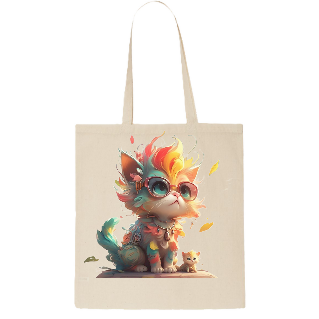 Kitty-3 Tote Bag (ArtzyAi)