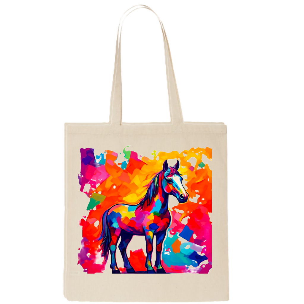 Soul of the Horse: Abstract 12 -Tote Bag (ArtzyAi)