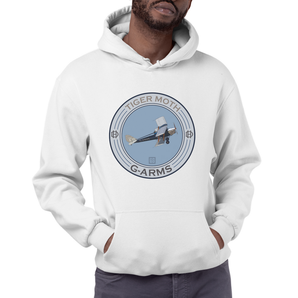 Tiger Moth G-ARMS - Men's Hoodie 1 (GeraldSmithArt)